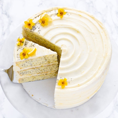 Лимонно-маковый торт