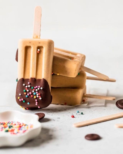 Эскимо из банана с арахисовой пастой