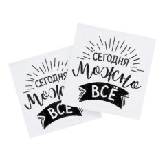 Салфетки бумажные "Сегодня можно всё" 20 шт 5067336