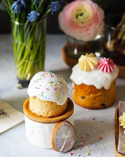 Пасхальный кулич + 4 варианта глазури