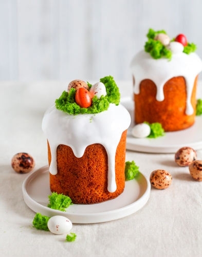 Творожный кулич без дрожжей