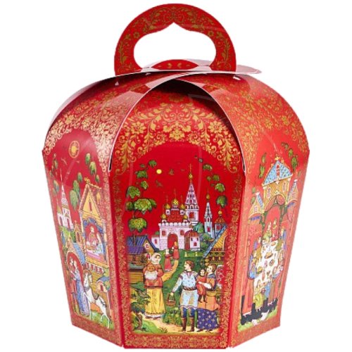 Коробка для кулича "Роспись" 13х17 см 59488