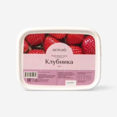 Пюре замороженное ARTPUREE Клубника 1 кг 4670134851517