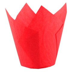 Капсула тюльпан Красная D50 H80 мм 10 шт TULIP R 50*80 E    716050PRE_R, б-32