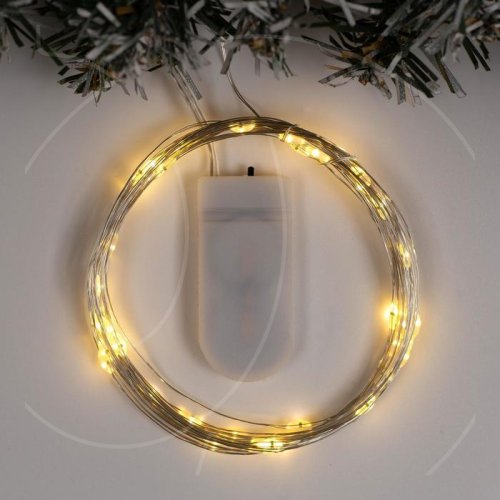 Гирлянда "Роса" Белый тёплый 5 м 2433894