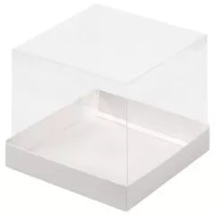 Коробка для шоколадной фигурки белая 10х10х10 см КУ-643; 9847832